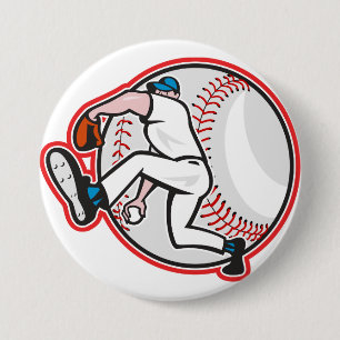 Honkbalspeelster Button