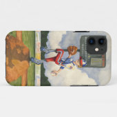 Honkbalspeelster op de heuvel van Jay Throckmorton Case-Mate iPhone Case (Achterkant (horizontaal))