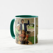  honkbalspel, Kinderen Jongens Sportspeler Mok (Voorkant links)