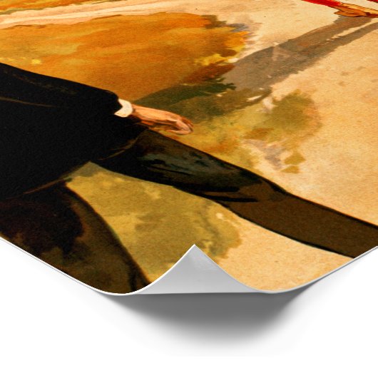  honkbalspel poster (Hoek)