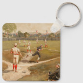  honkbalspel van 1800 sleutelhanger (Achterkant)