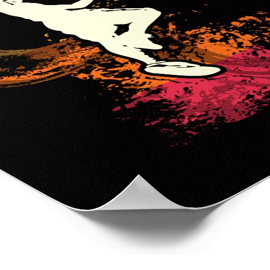  honkbalspeler Dunk Poster (Hoek)