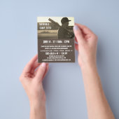  honkbalspeler, honkbalkamp Adverteren Flyer (Hand)