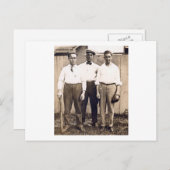  honkbalspelers in de buurt briefkaart (Voorkant / Achterkant)