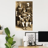  honkbalspelers poster (Thuiskantoor)