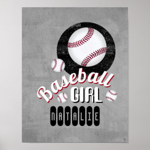 honkbalsport citaat uit jouw naam gray pos poster