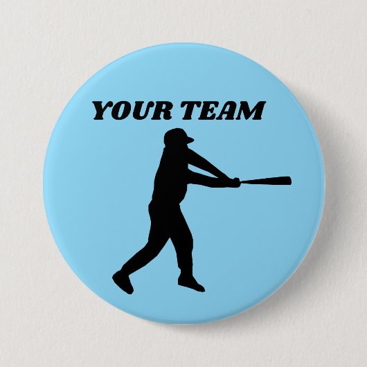 HONKBALTEAM CUSTOM BUTTONNEN RONDE BUTTON 7,6 CM (Voorkant)