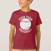 Honkbalteamnaam, speler en rugnummer sportsshirt