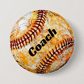 Honkbaltrainer Ronde Button 7,6 Cm (Voorkant)