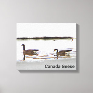 Honkers - Canada Gese Canvas Afdruk