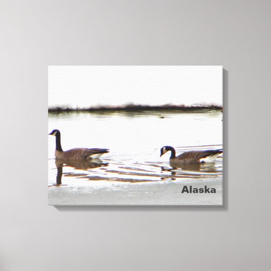 Honkers - Canada Gese Canvas Afdruk (Voorkant)