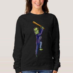 Honkey Tonk Baseball Frankenstein Halloween Mannen Trui