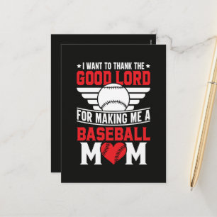 Honkey Tonk Baseball Moeder Sport Ouder Spel Dag M Feestdagenkaart