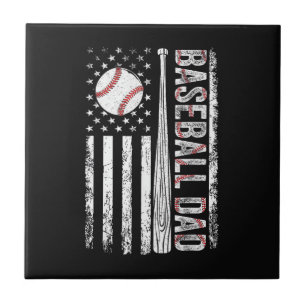 Honkey Tonk Baseball Vader Amerikaanse Vlag Vaderd Tegeltje