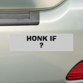 Honking Indien (jouw tekst) Bumpersticker (Op auto)