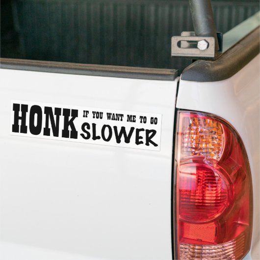Honklangwit Bumpersticker (Op Truck)