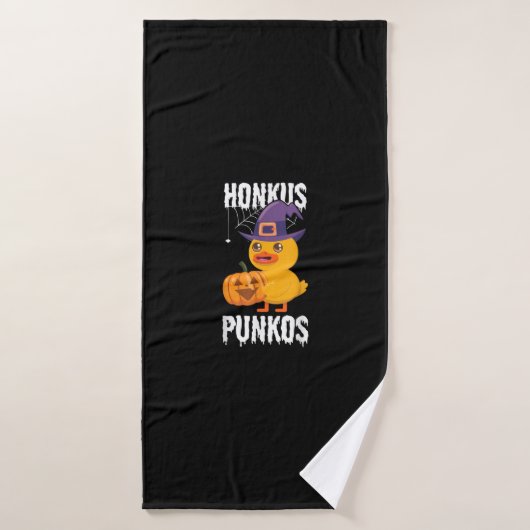 Honkus Ponkus Funny Duck Halloween Conception de s (Serviette de bain)