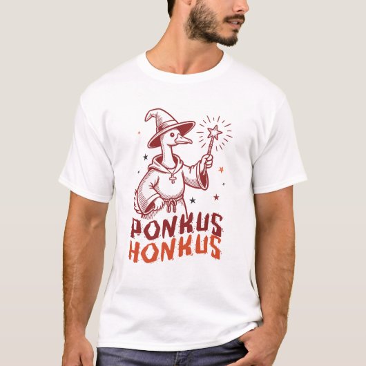 Honkus Ponkus - Goose Halloween Magic T-shirt (Voorkant)