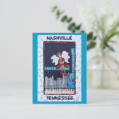Honky Tonk Angel postcard (Nashville, TN) Briefkaart (Staand voorkant)