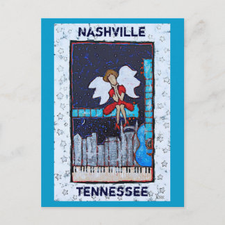 Honky Tonk Angel postcard (Nashville, TN) Briefkaart