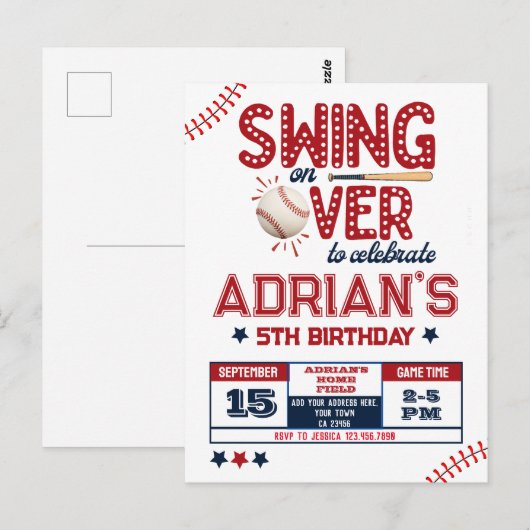 Honky Tonk verjaardagsboy Briefkaart (Voorkant / Achterkant)