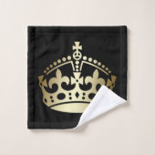 Honneur royale d'or et de noir (Gant de toilette)