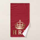 Honneur royale d'or et rouge (Serviette à main)