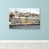 Honningsvåg, Noorwegen Canvas Afdruk (Insitu (Houten vloer))