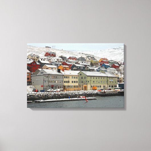 Honningsvåg, Noorwegen Canvas Afdruk (Voorkant)