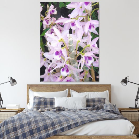 Honohono Orchids Canvas Afdruk (Insitu (Slaapkamer))