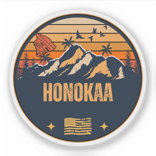 Honokaa, Hawaï Sticker (Voorkant)