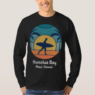 Honolua Bay Maui Hawaii Surfing  Surfer Sun T-shirt