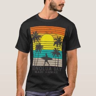 Honolua Bay Maui Hawaii Surfing Surfer Vacation Ha T-shirt