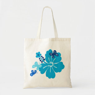 Honolua Butterfly en Hawaiian Hibiscus Beach Tasse Tote Bag