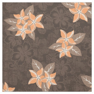 Honolua Plumeria Hawaiian Tropical Print Stof