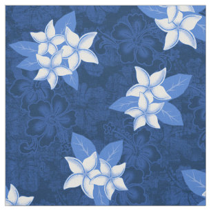 Honolua Plumeria Hawaiian Tropical Print Stof