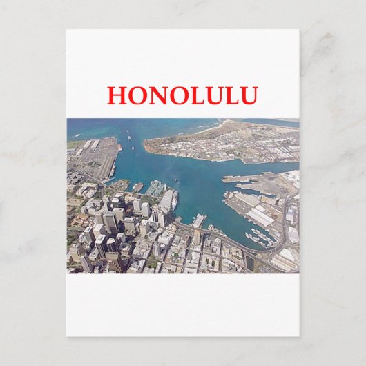 honolulu briefkaart (Voorkant)