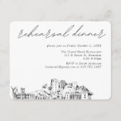 Honolulu bruiloft elegante repetitie diner informatiekaartje (Voorkant)