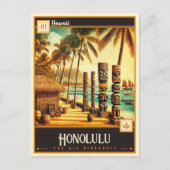 Honolulu, Hawaï | Briefkaart (Voorkant)