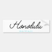 Honolulu Hawaï Bumpersticker (Voorkant)