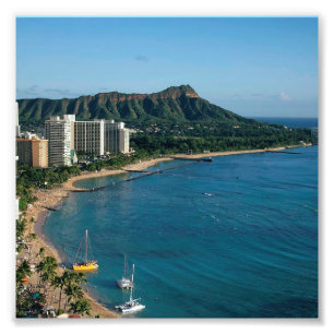 Honolulu Hawaï Foto Afdruk