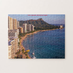Honolulu Hawaï landschap. Legpuzzel