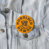 Honolulu, Hawaï Ronde Button 7,6 Cm (In situ)