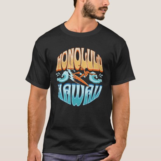Honolulu Hawaii 3 T-shirt (Voorkant)