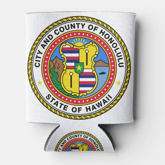 Honolulu Hawaii Blikjeskoeler (Voorkant)