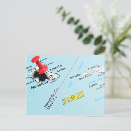 Honolulu, Hawaii Briefkaart (Staand voorkant)