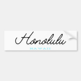 Honolulu Hawaii Bumpersticker