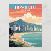 Honolulu, Hawaii : Carte postale Vintage Voyage (Devant)