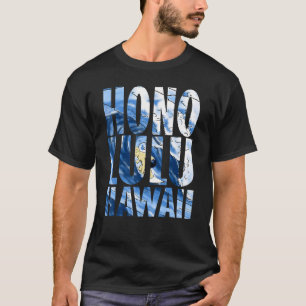Honolulu Hawaii Hawaiian Islands Surf Surfende Sur T-shirt