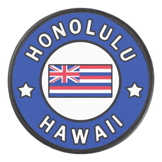 Honolulu Hawaii Hockey Puck (Voorkant)
